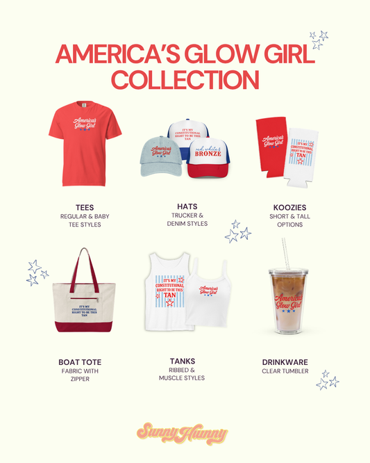 America's Glow Girl Ringer Tee