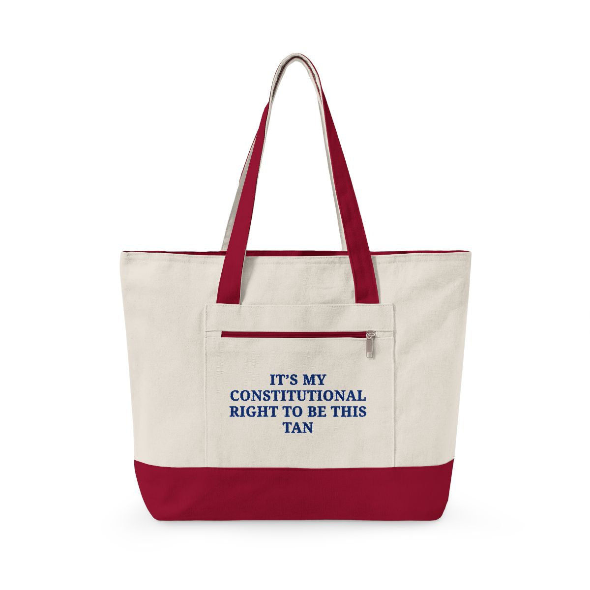 Constitutional Right To Be Tan Canvas Tote Bag