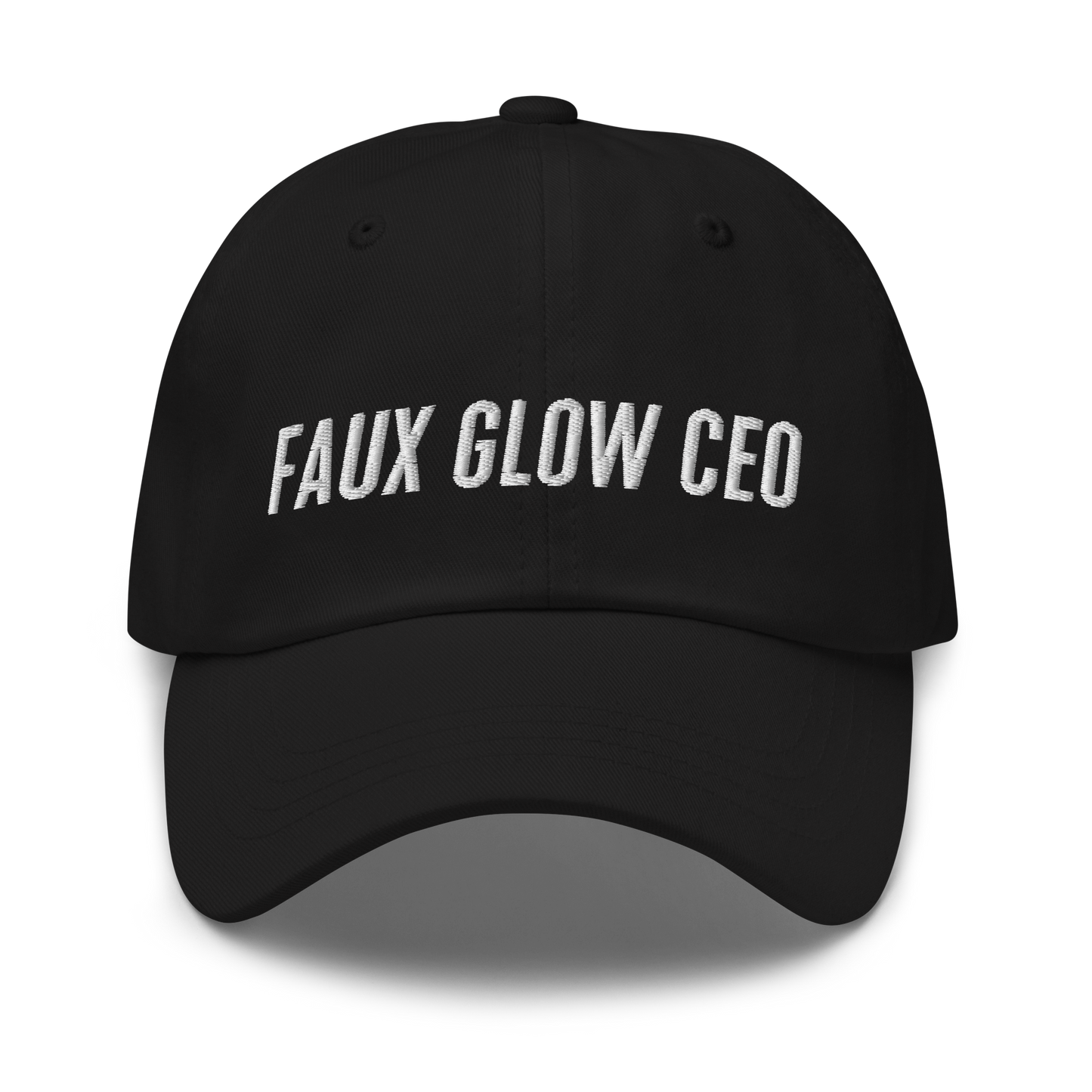 Embroidered Baseball Cap | Faux Glow CEO