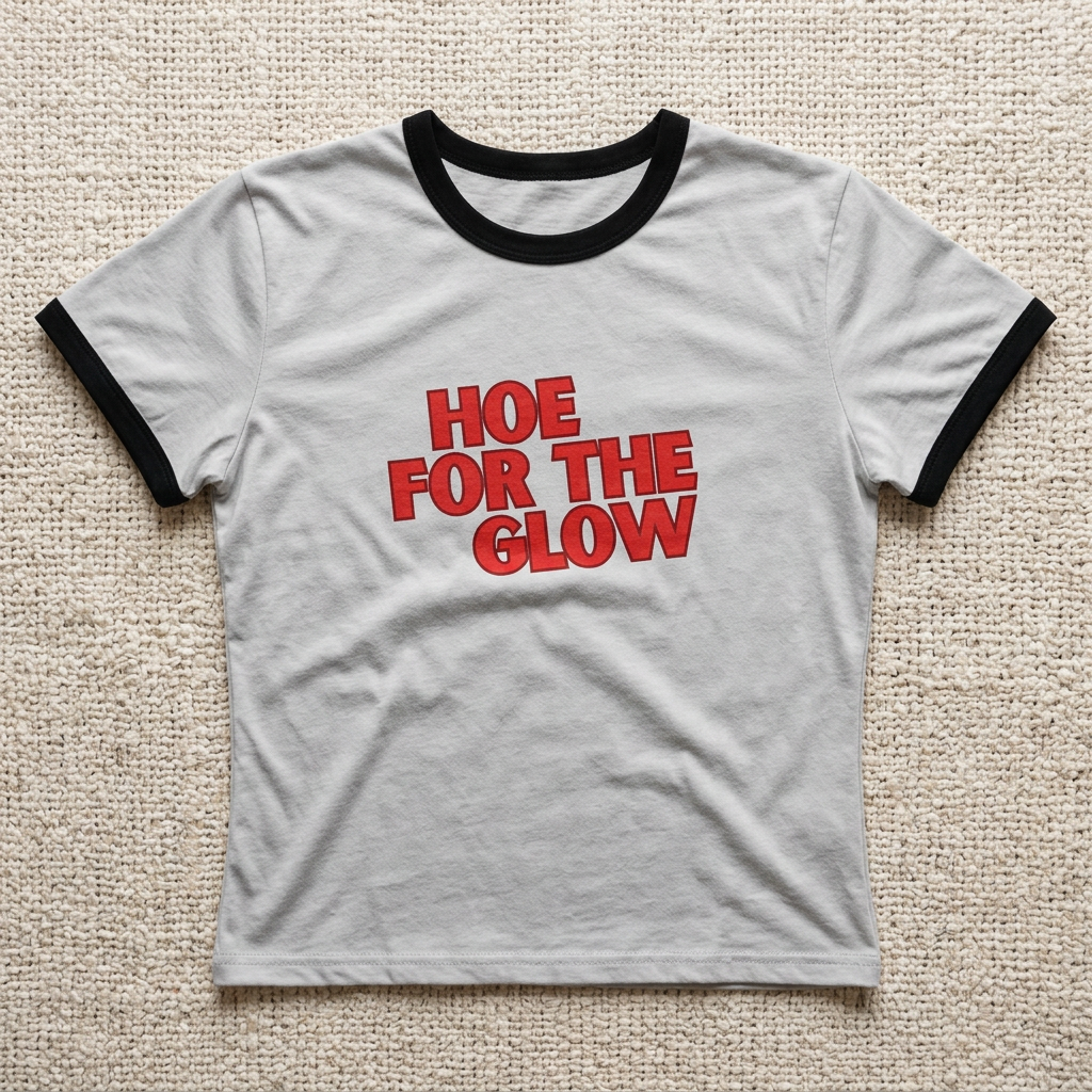 Hoe For The Glow Ringer Tee | GTFU X SUNNY HUNNY