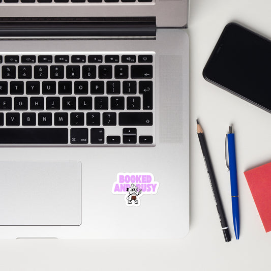Booked And Busy Vinyl Sticker