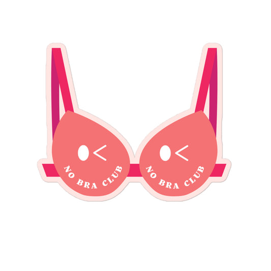 No Bra Club Vinyl Sticker