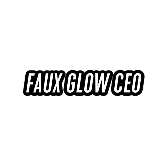 Vinyl Sticker | Faux Glow CEO
