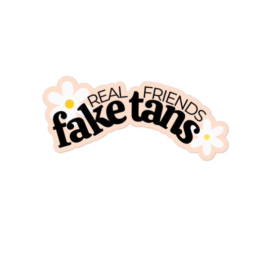 Real Friends Fake Tan Vinyl Sticker