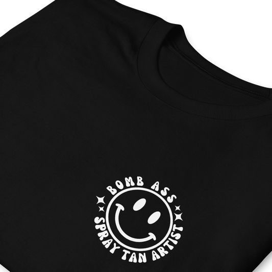 Somebody's Bomb Ass Spray Tan Artist Graphic Tee