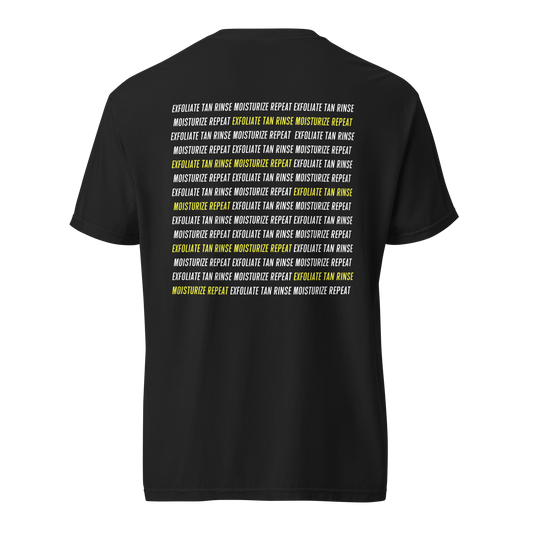 Exfoliate Tan Rinse Moisturize Repeat Graphic Tee