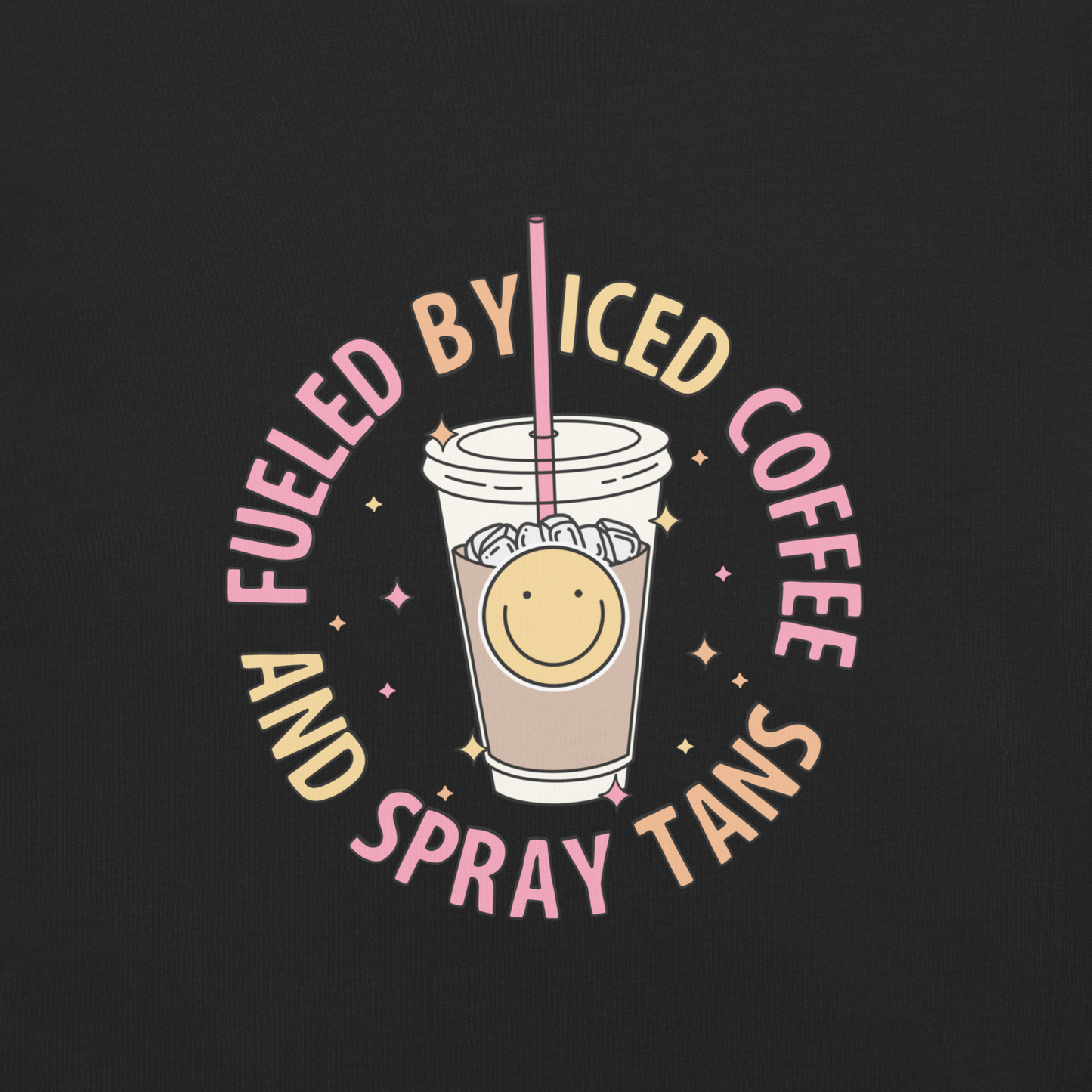 Graphic Tee | Fueled By Iced Coffee And Spray Tans