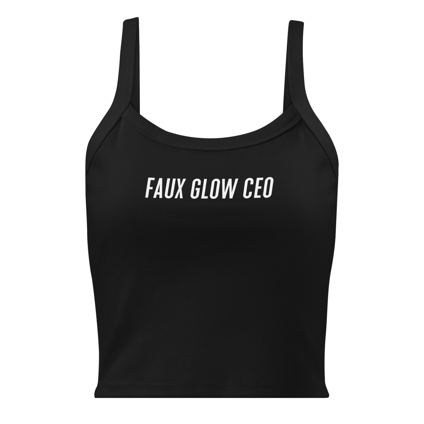 Micro-rib Tank Top | Faux Glow CEO