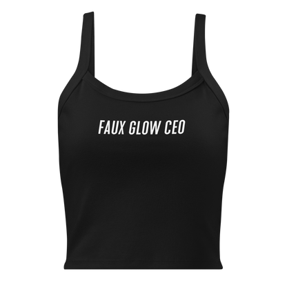 Micro-rib Tank Top | Faux Glow CEO
