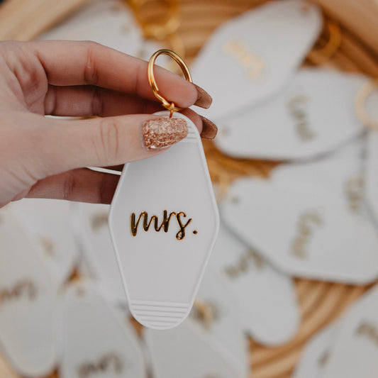 Mrs. Motel Key Tag