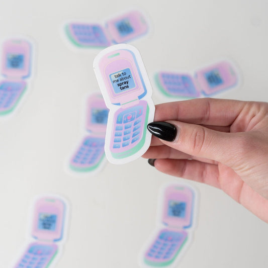 Talk To Me About Spray Tans Vinyl Sticker